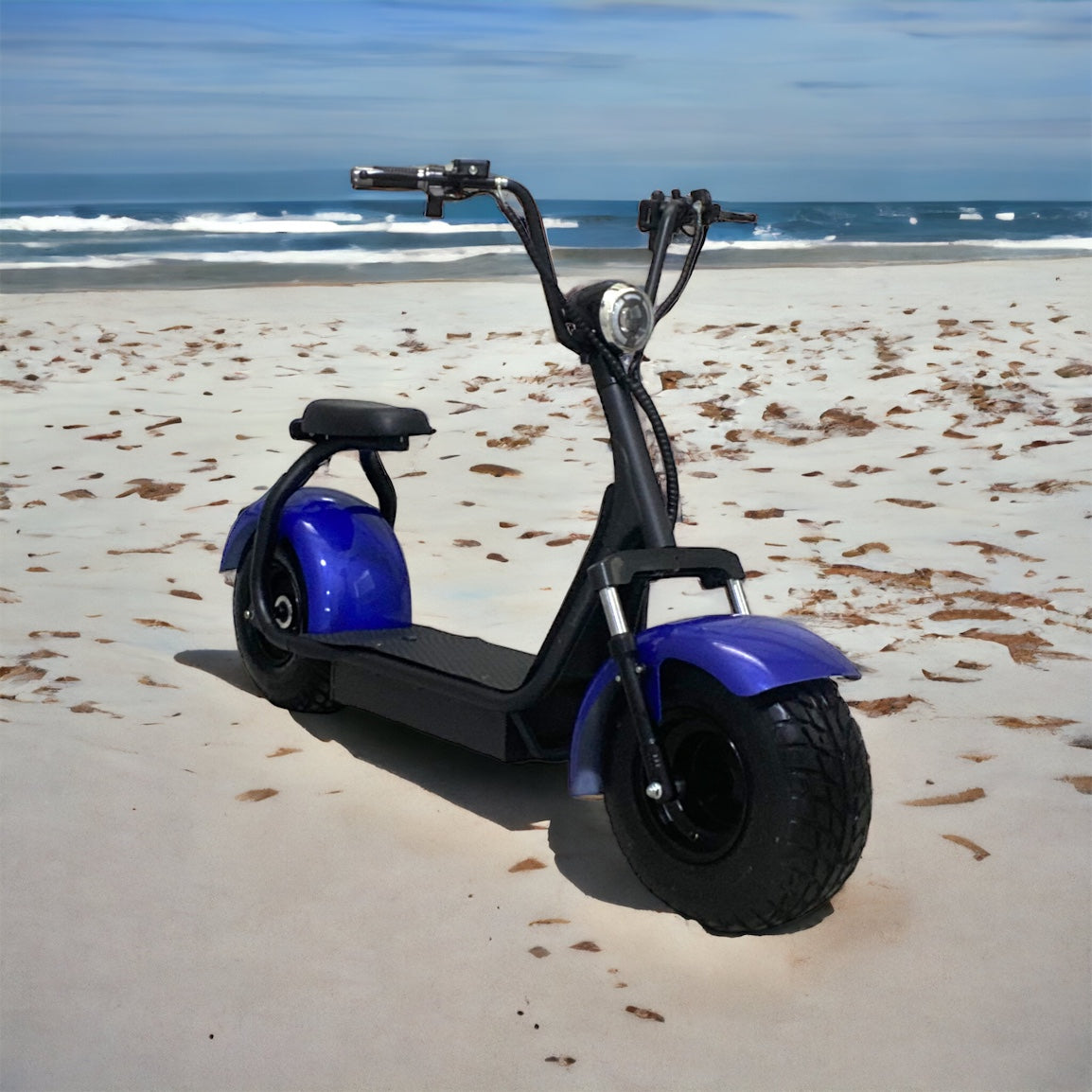 Blue 1500W Electric Scooter