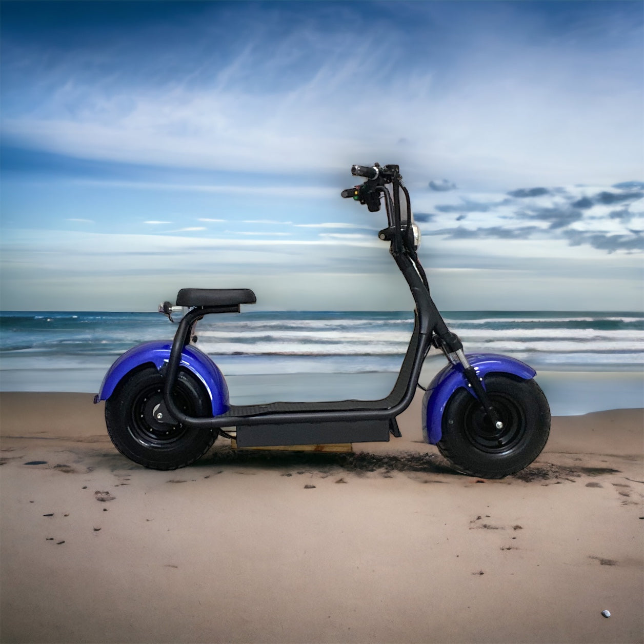 Blue 1500W Electric Scooter