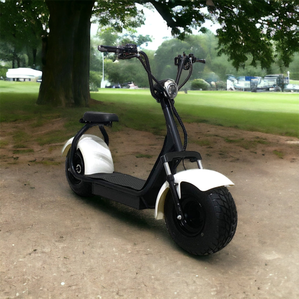 White 1500W Electric Scooter