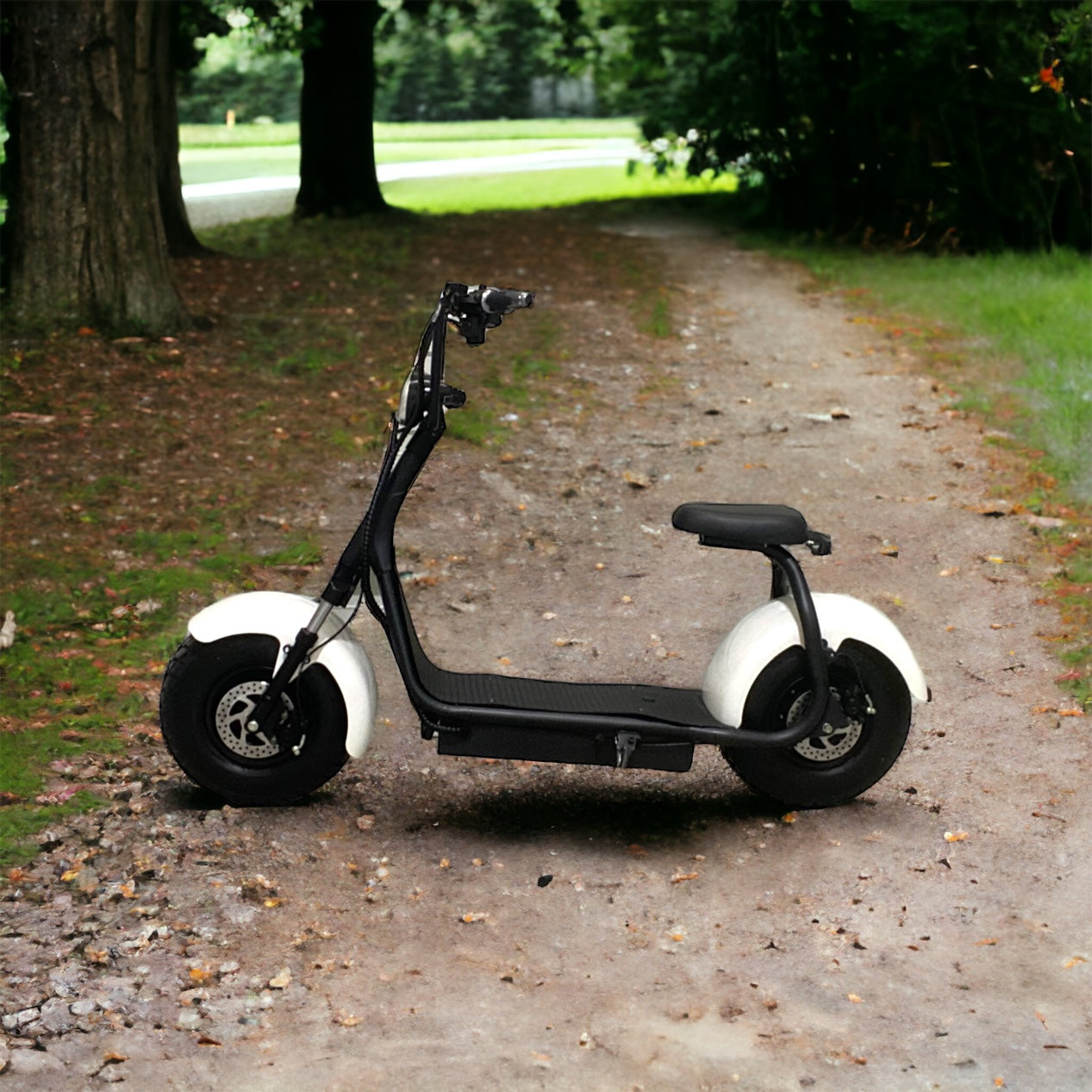 White 1500W Electric Scooter