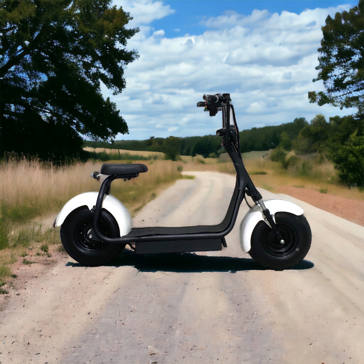 White 1500W Electric Scooter