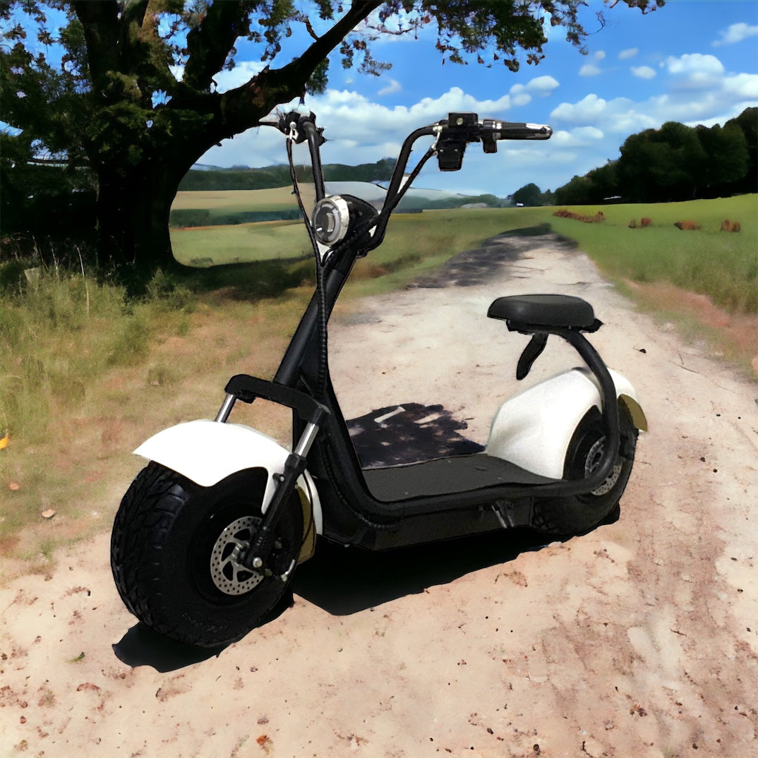 White 1500W Electric Scooter
